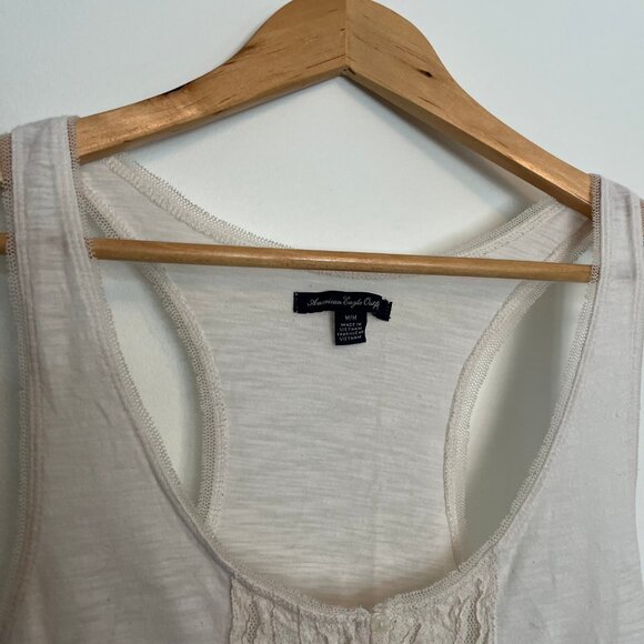 American Eagle. Soft Tank Top. Off-White Color. Size M. Womens. - Picture 4 of 6
